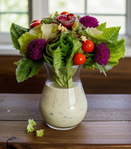 Tossed Salad With Creamy Buttermilk Dressing (1 PT recipe image