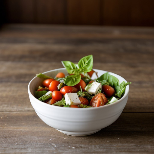 Tossed Salad With Tomato-Basil Dressing recipe image