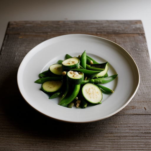 Tossed Snow Peas & Zucchini recipe image