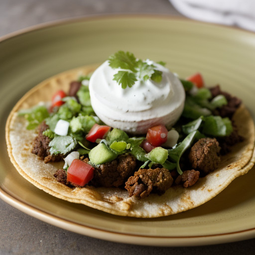 Tostada With Chorizo recipe image