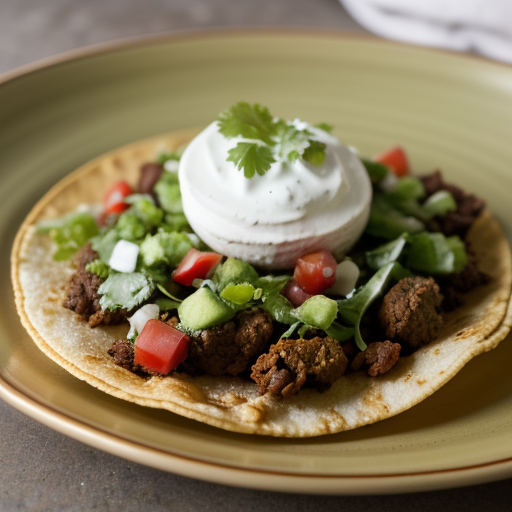 Tostada With Chorizo recipe image