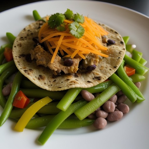 Tostadas De Pollo Y Frijoles recipe image