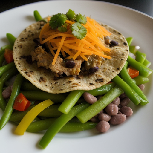 Tostadas De Pollo Y Frijoles recipe image