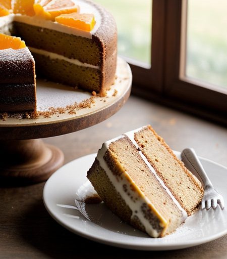 Tourta Athineiki (Orange-Walnut Cake recipe image