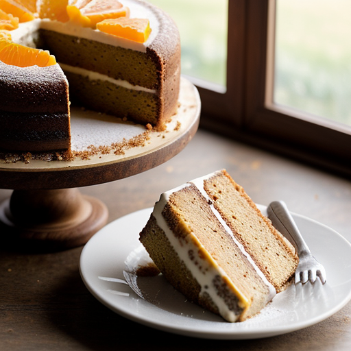 Tourta Athineiki (Orange-Walnut Cake recipe image