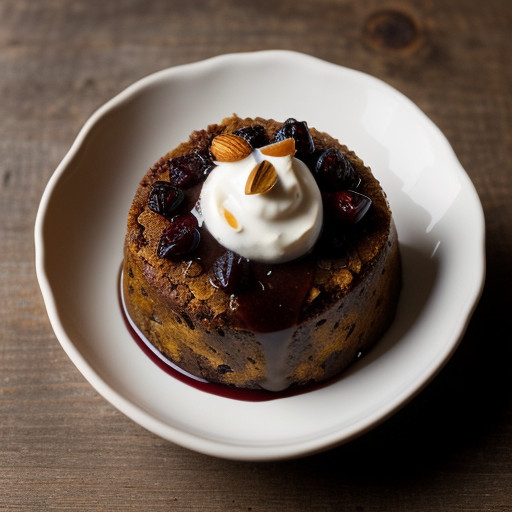Traditional Christmas Pudding With Brandy Sauce recipe image
