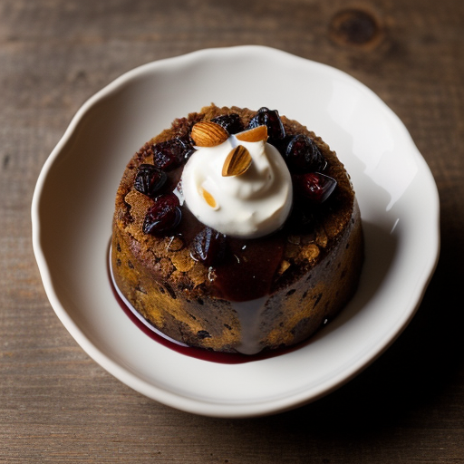 Traditional Christmas Pudding With Brandy Sauce recipe image