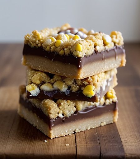 Treats: Caramel Crispy Bars recipe image