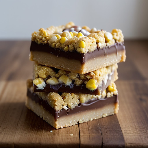 Treats: Caramel Crispy Bars recipe image