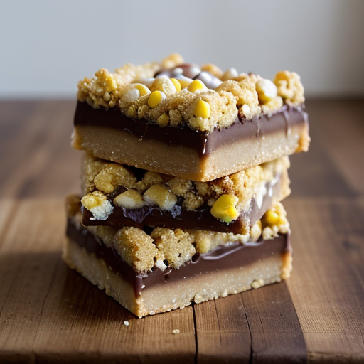 Treats: Caramel Crispy Bars recipe image