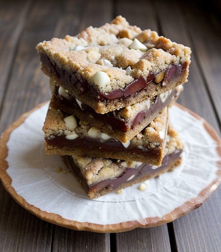 Treats: White Chocolate Cherry Pecan Bars recipe image