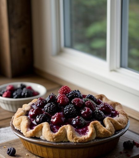 Triple Berry Cobbler recipe image