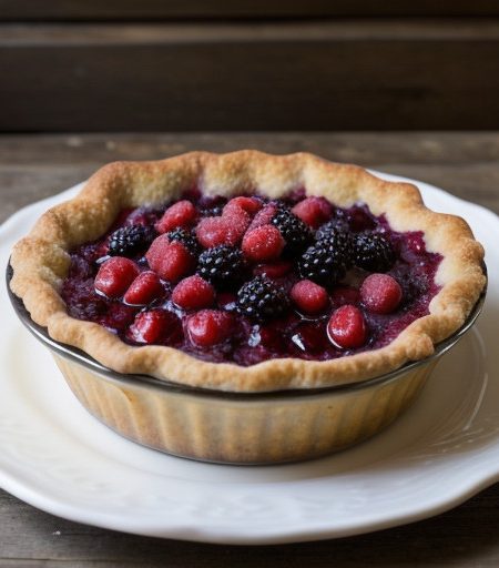 Triple Berry Cobbler recipe image