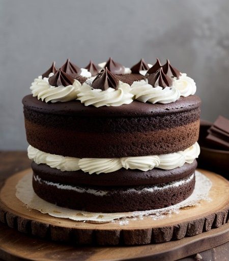 Triple Chocolate Cake recipe image