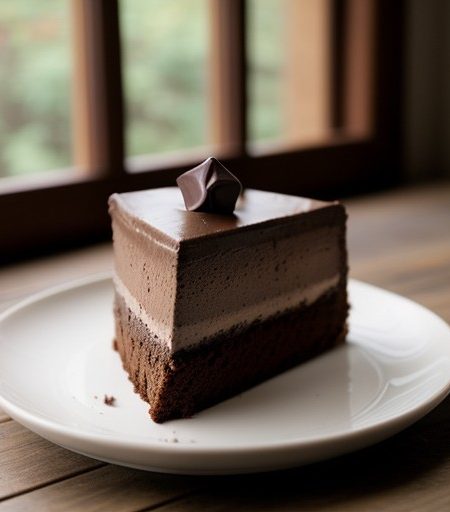Triple Chocolate Mousse Cake recipe image