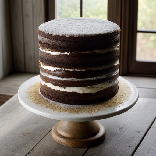Triple Layer Fudge Cake recipe image