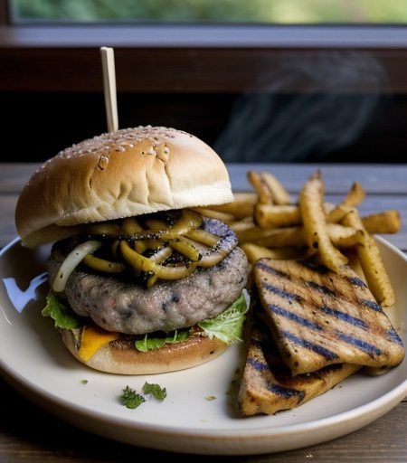 Triple Mushroom Burger recipe image