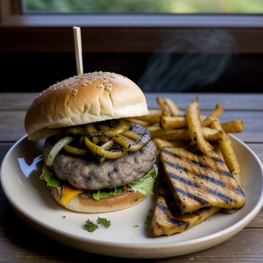 Triple Mushroom Burger recipe image