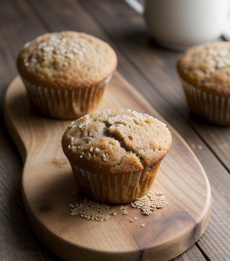 Triple Wheat-Honey Muffins From Bob Hogan recipe image