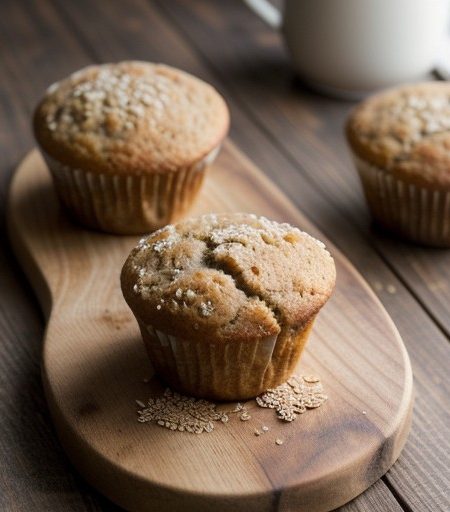 Triple Wheat-Honey Muffins From Bob Hogan recipe image
