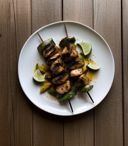 Tropical Chicken Kabobs recipe image