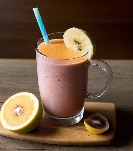 Tropical Five Fruit Blast Smoothie recipe image