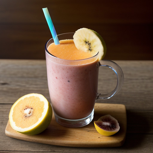 Tropical Five Fruit Blast Smoothie recipe image