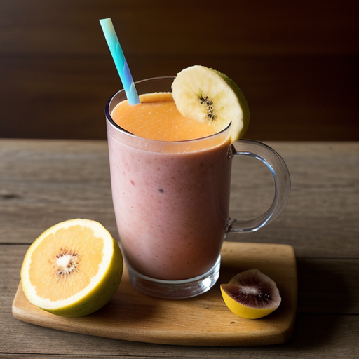 Tropical Five Fruit Blast Smoothie recipe image