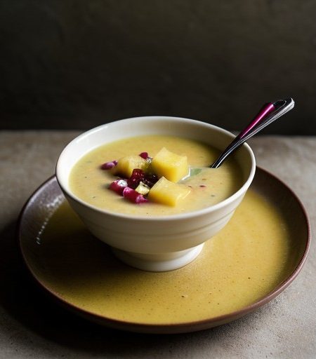 Tropical Fruit Soup With Pineapple Salsa (4.5 PTS recipe image