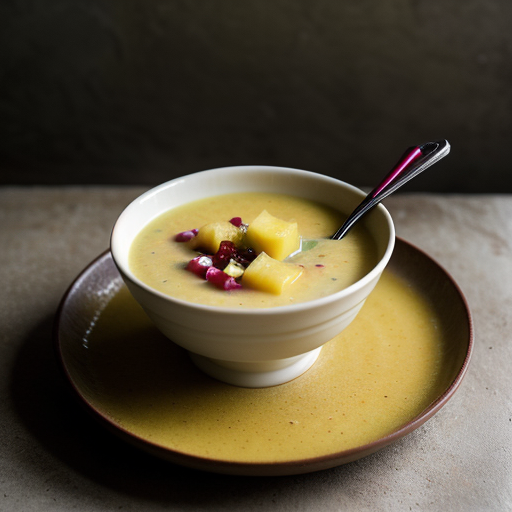 Tropical Fruit Soup With Pineapple Salsa (4.5 PTS recipe image