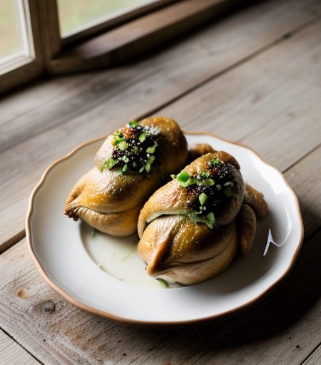 Tropical Stuffed Cornish Hens recipe image