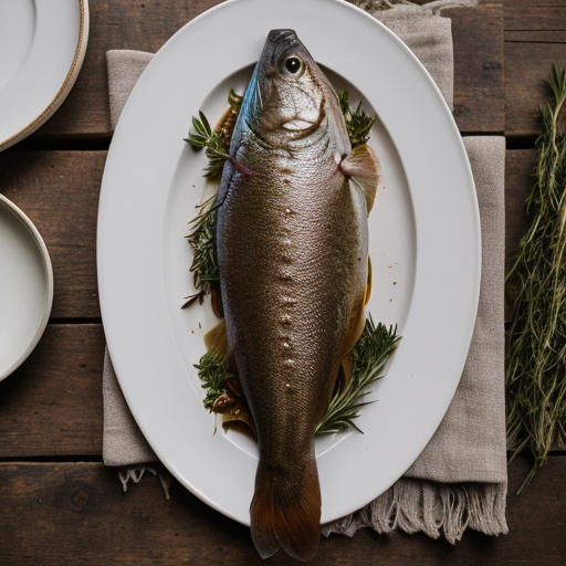 Trout Baked in Wine (Irish recipe image