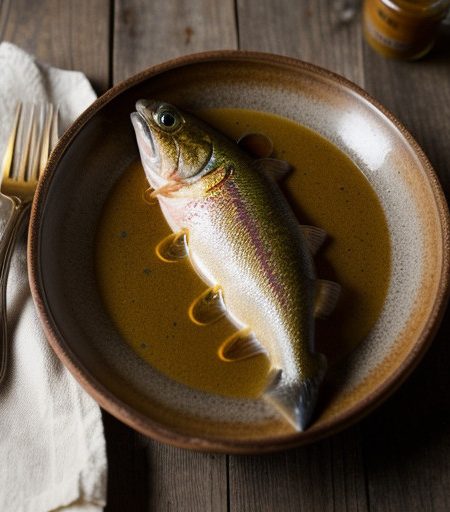 Trout With Cream & Honey Sauce recipe image
