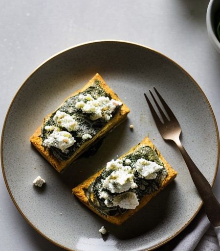 Trout With Feta and Spinach recipe image