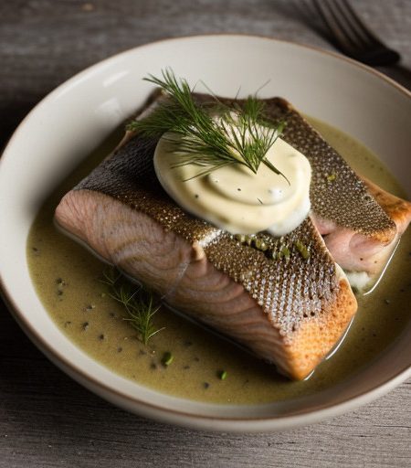 Trout in Herb & Cream Sauce (Irish recipe image