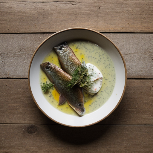Trout in Herb and Cream Sauce (Irish recipe image