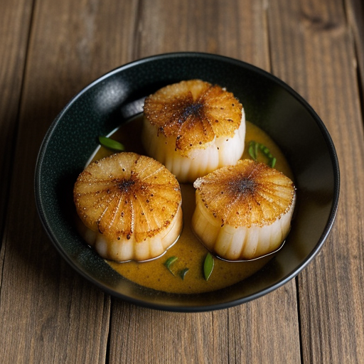 Troy's Scallops in Garlic Sauce recipe image