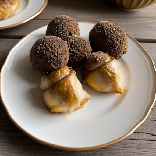 Truffle Stuffed Chicken Legs in Puff Pastry With Candied recipe image
