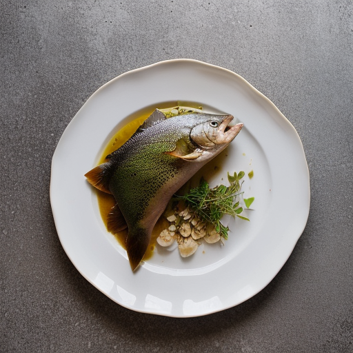 Truites Au Bleu (Trout Cooked in Court Bouill recipe image
