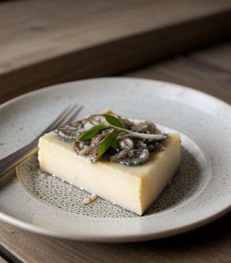 Tuma Cheese With Fresh Anchovies in Scapece recipe image