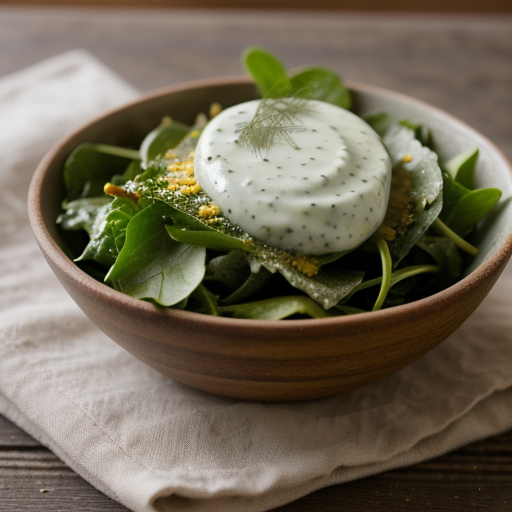 Tumbled Summer Greens With Dil1 Dressing - Country Living recipe image