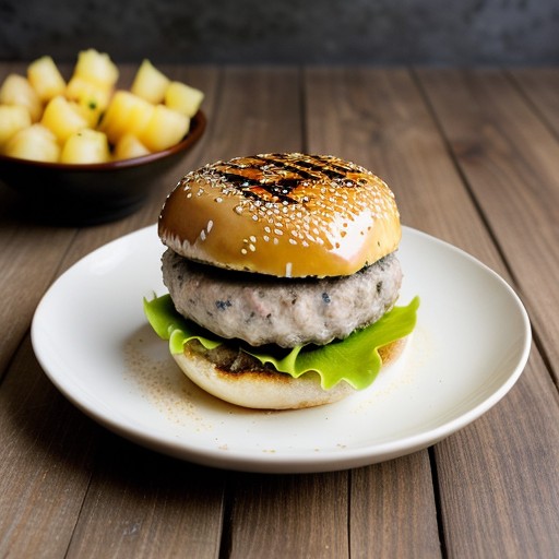 Tuna Burgers With Pineapple Glaze recipe image