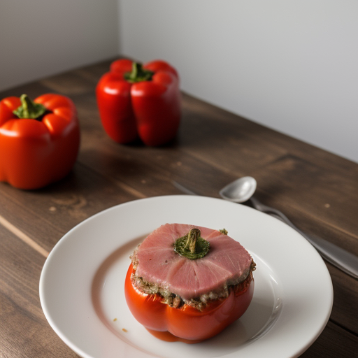 Tuna Stuffed Bell Peppers recipe image