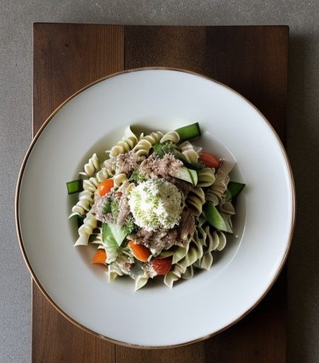 Tuna Vegetable Pasta Salad recipe image