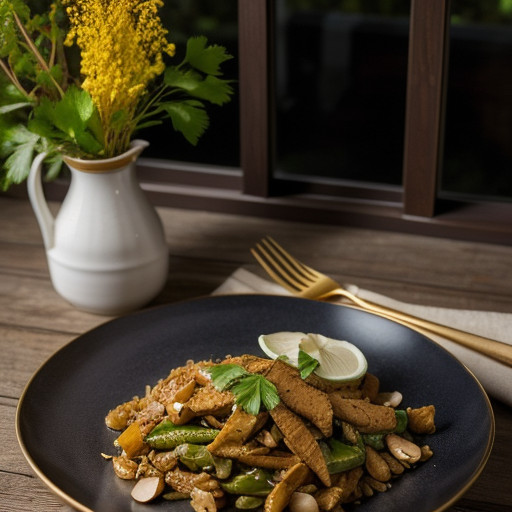 Turkey Almond Stir Fry recipe image
