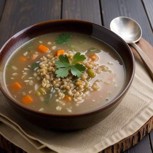 Turkey-Barley Soup recipe image