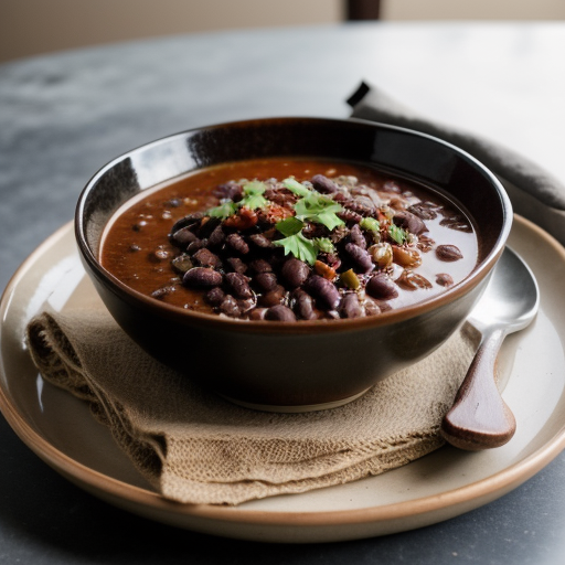 Turkey-Black Bean Chili recipe image