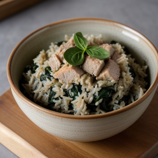Turkey Breast-Spinach Rice Dressing recipe image