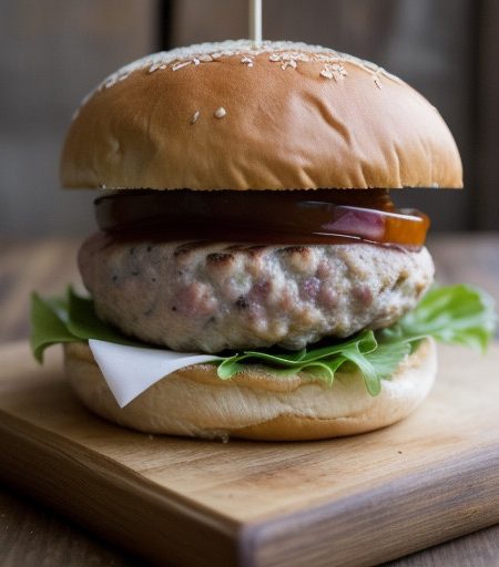 Turkey Burgers With Barbecue Sauce recipe image