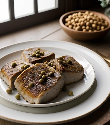 Turkey Fillets With Pine Nuts Capers & Raisins recipe image